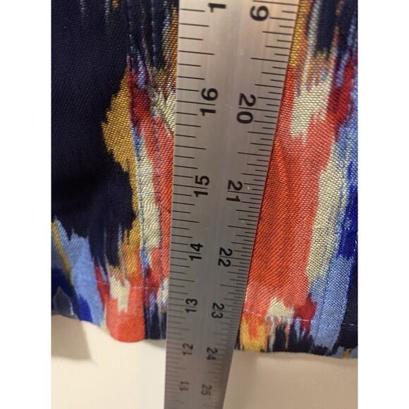 Ruby Rd Jacket 14‎ Multicolor Button Front Stretch Pockets 3/4 Sleeves Geo Print - Picture 10 of 10